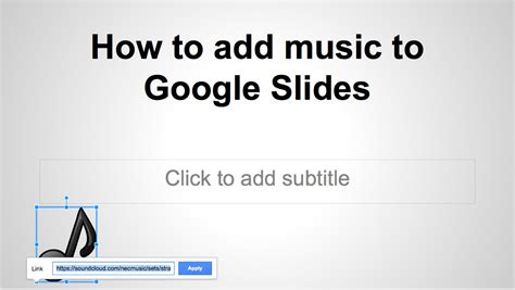 can you add music to a Google Slide with ease and style?